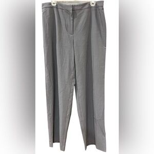 Villager Liz Claiborne Company Grey Wide-Leg Stretch Womens Trousers/Pants sz 14
